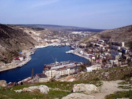 Балаклава, вид с высоты птичего полета