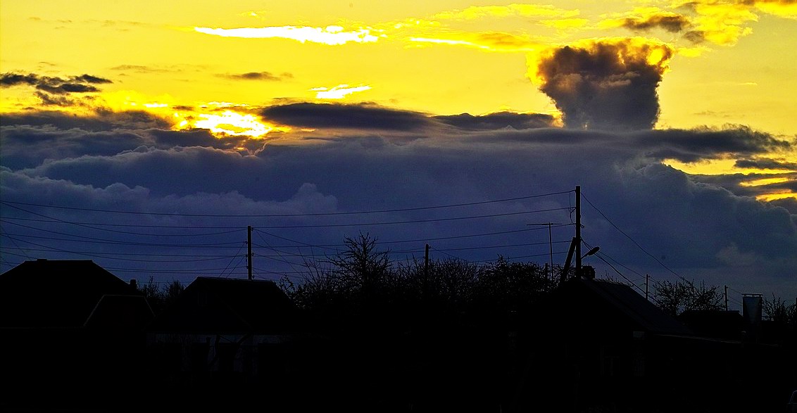 Then the sun is going down...
