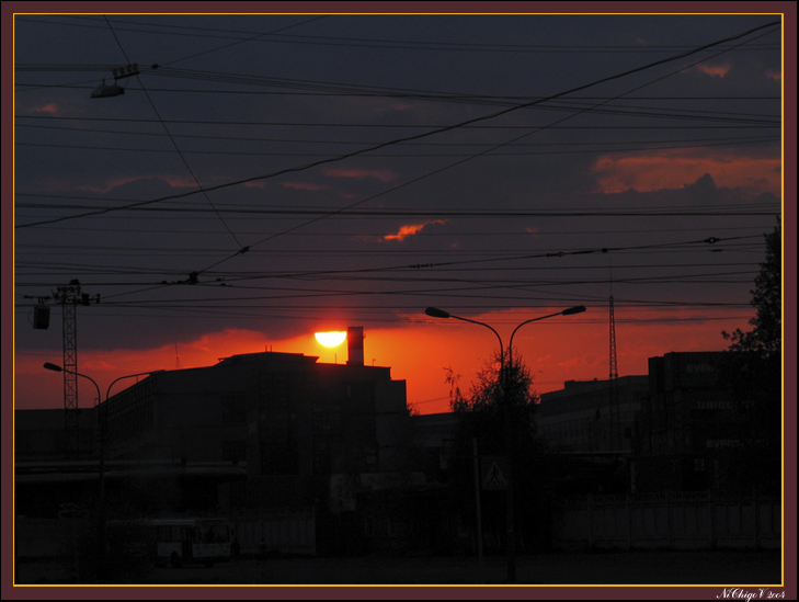 Городской вечер.