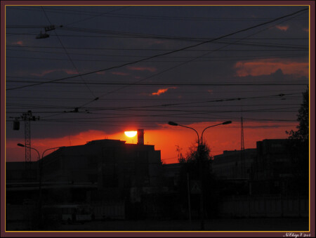 Городской вечер.