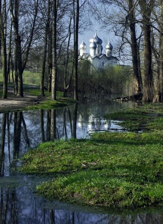 Парк весеннего разлива.