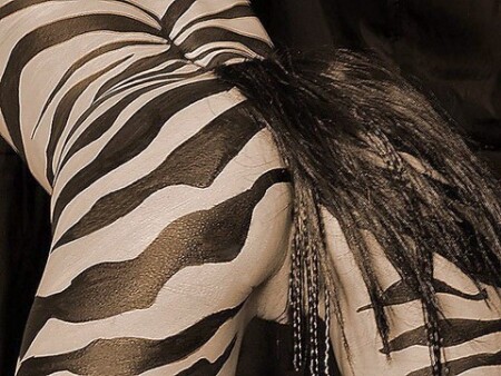girl as zebra 2