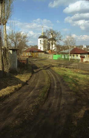 Деревенский пейзаж в черте города