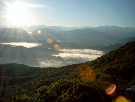 Восход в горах