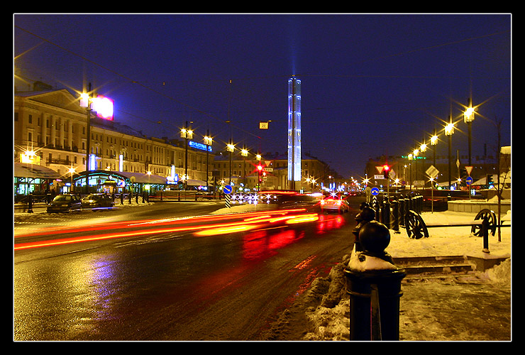 Ночные огни Петербурга
