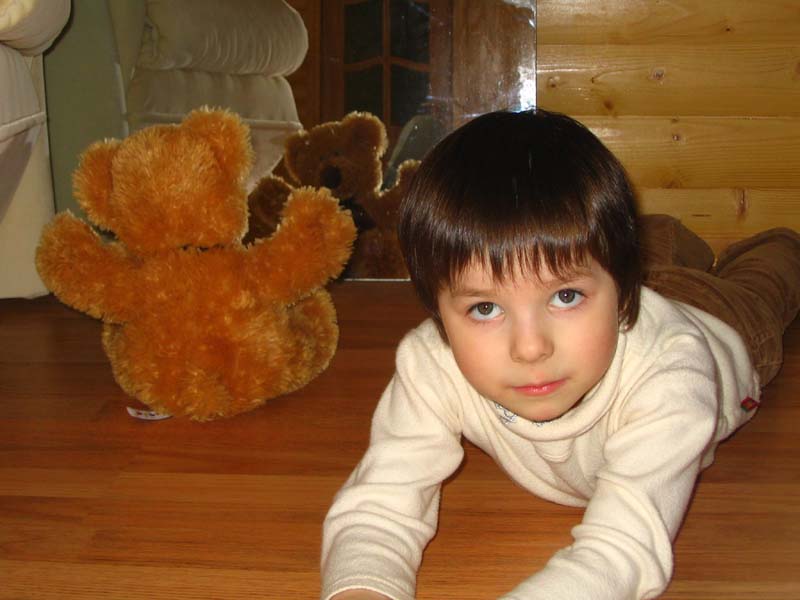 с медвежонком