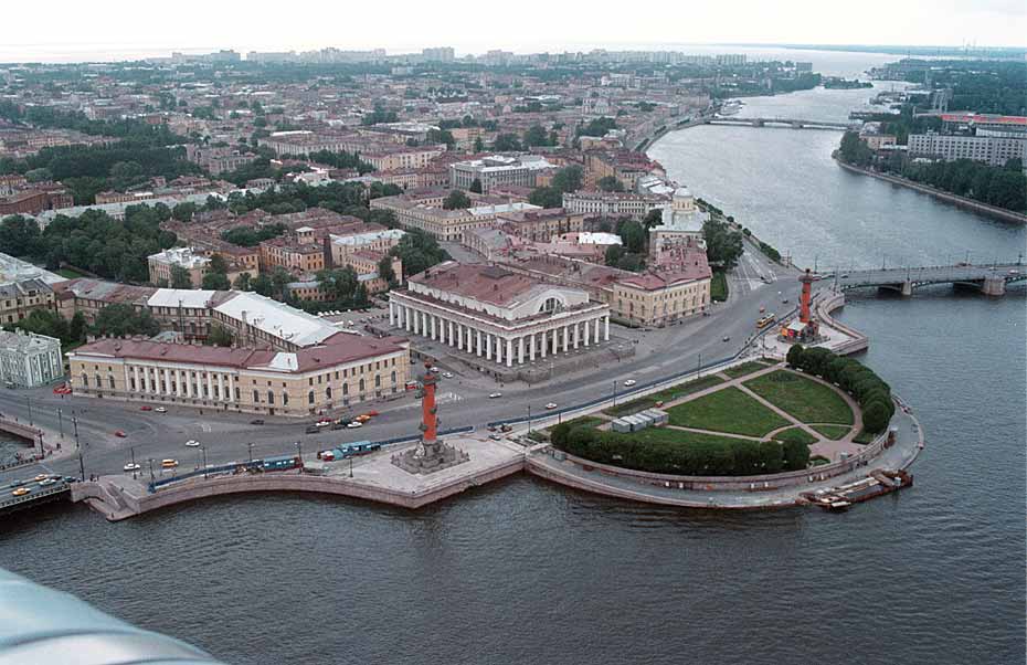 Вид Санкт-петербурга с птичьего полета