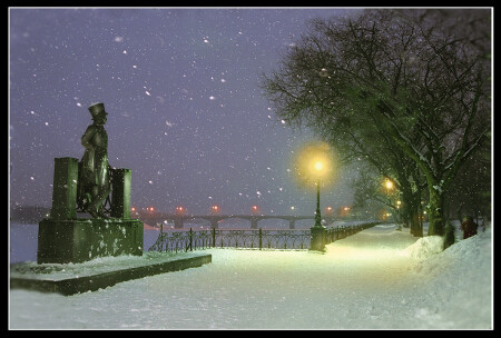 Зимний вечер.