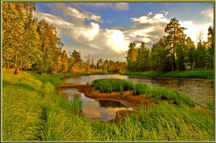 На реке