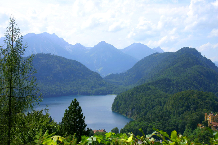 Вид из замка Neuschwanstein 