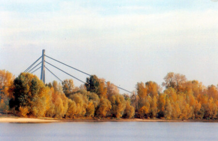 Киев. Московский мост. Осень