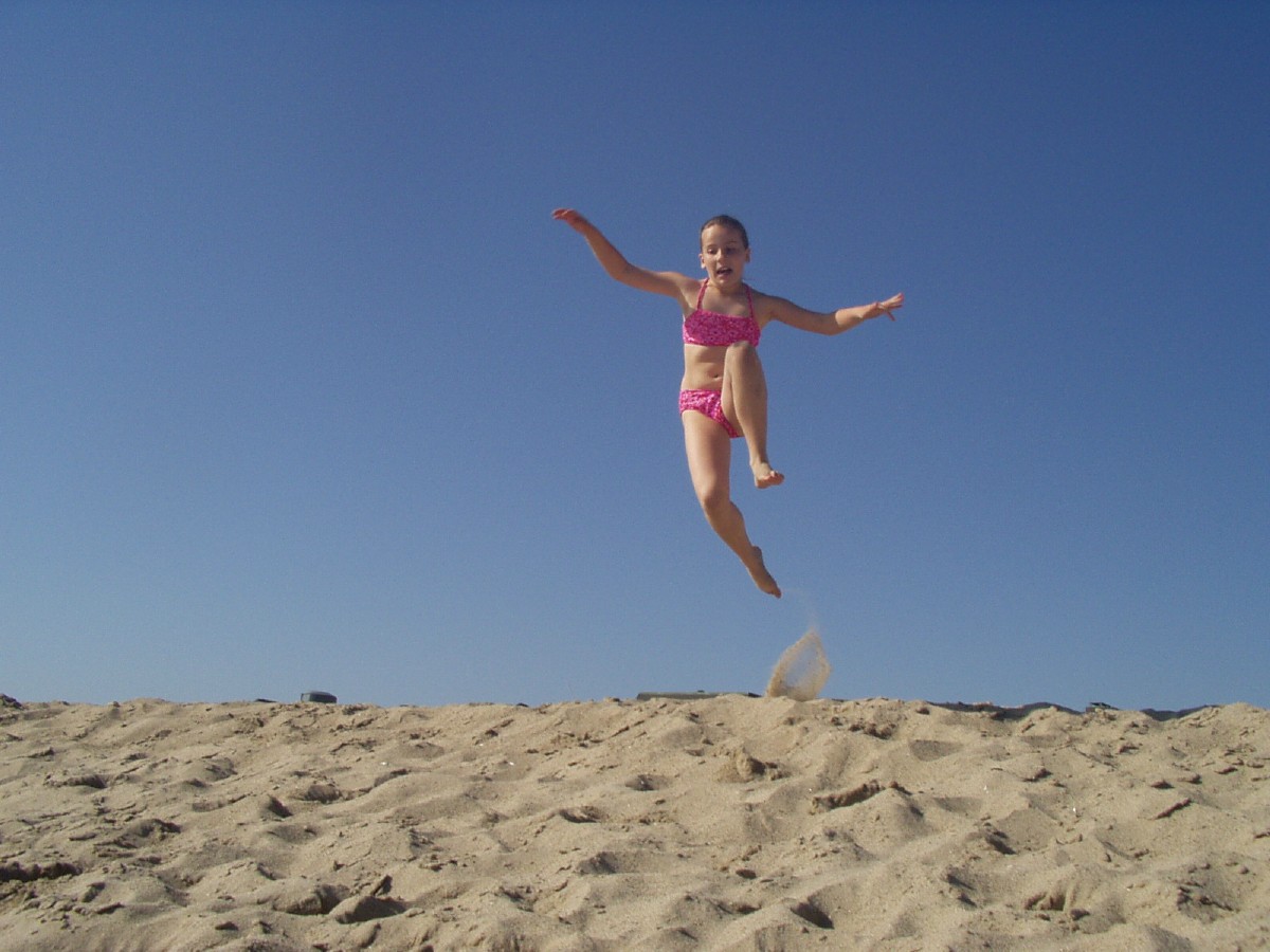In the air