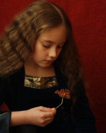 Girl with Flower
