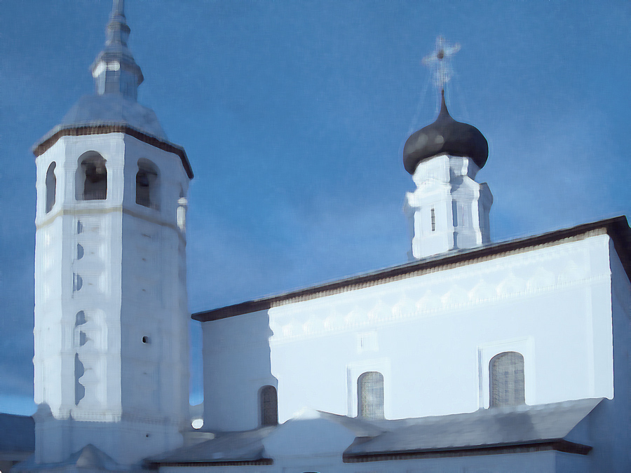 Белое и голубое