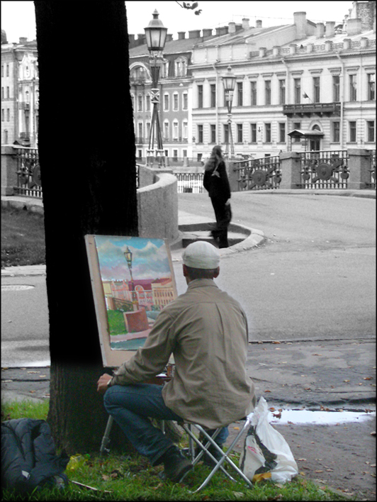 Художник что рисует цвет..