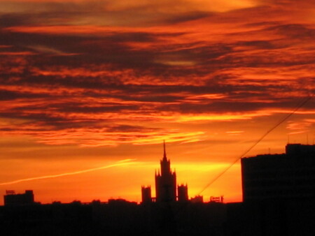 Закат в Москве...