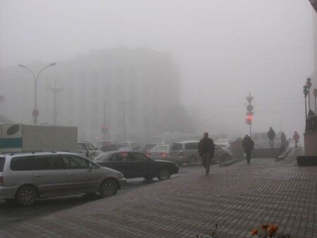 Город просыпается