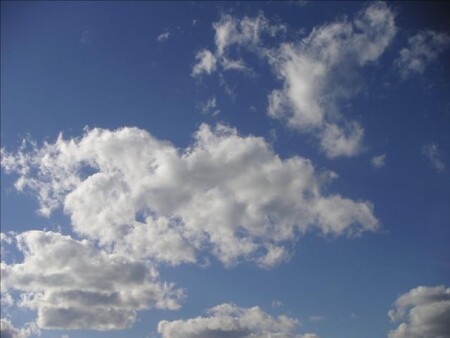 Blue sky. Sakhalin.