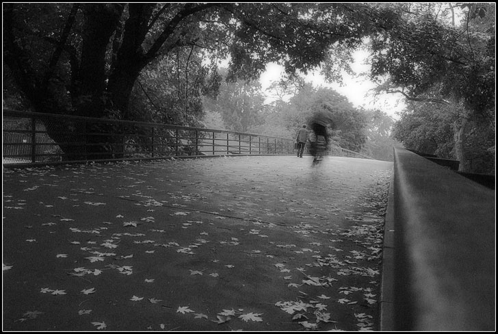 Karlsruhe. Over the bridge.