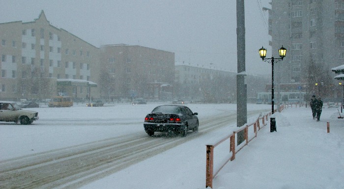 В Сургуте наступила зима.