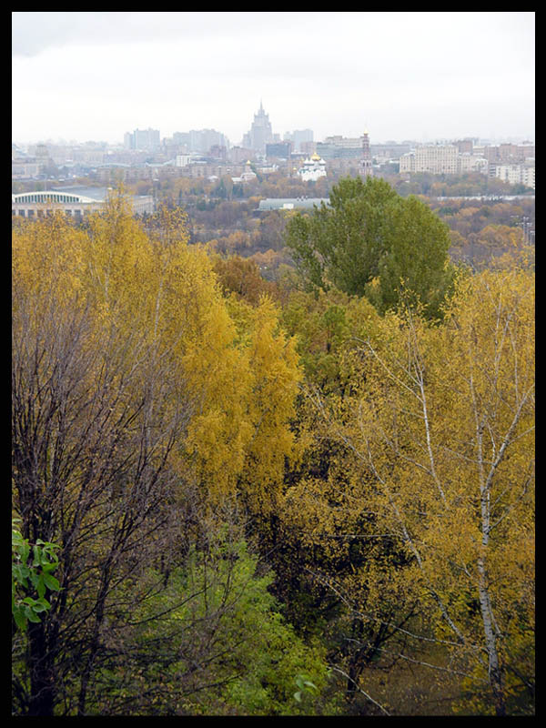 Краски осени и панорама Москвы