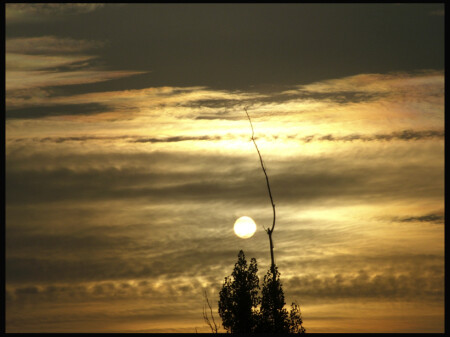 закат в октябре