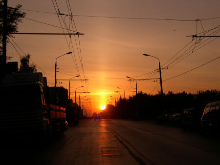 ЗАКАТ В ГОРОДЕ