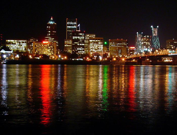 Night Portland.