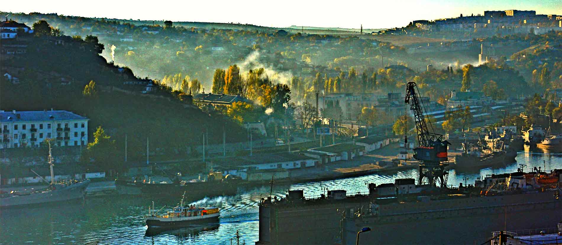 утро в порту