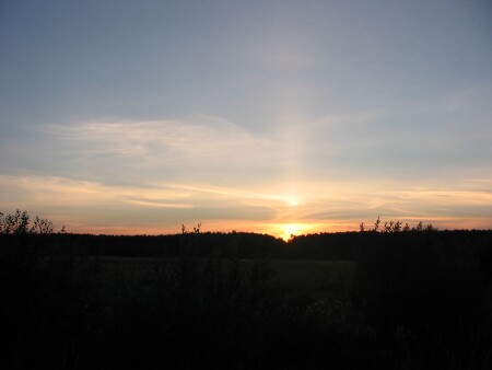 подмосковный закат