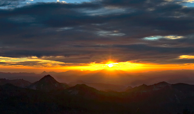 Sunset in Sierra Nevada