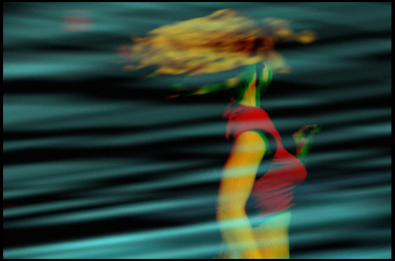 in motion