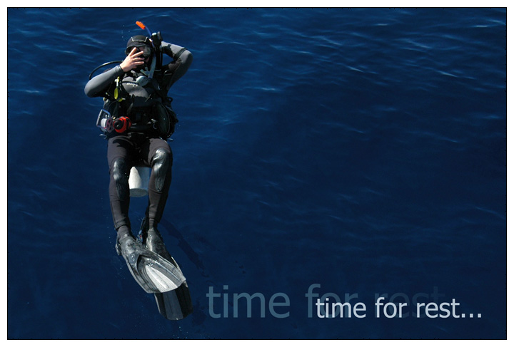 time for rest...