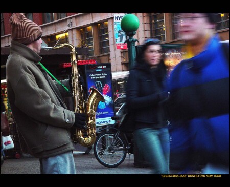 "CHRISTMASS JAZZ , 23 STREET" NEW YORK