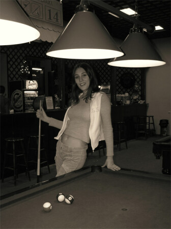 девушка с кием