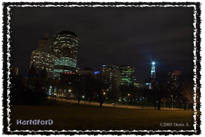 Hartford в ночи ...