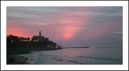 Закат на побережье...