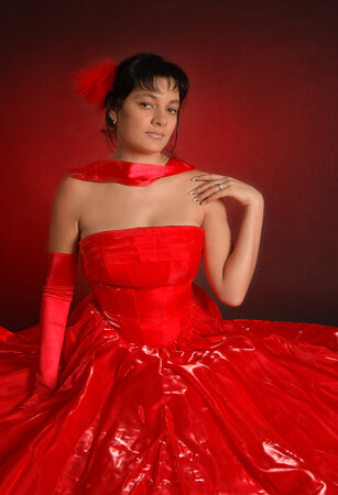 *Lady in red*