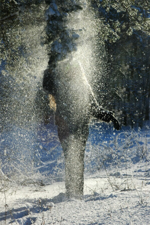 Снежный дождь.