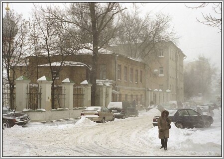 В Москве метель