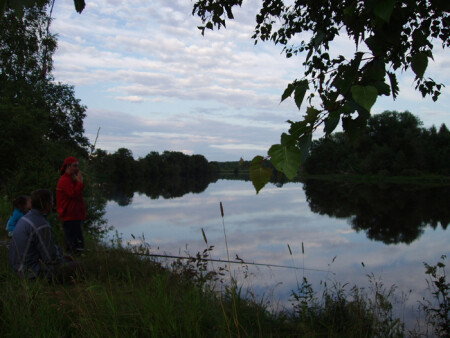 Вечер, рыбалка