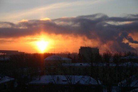 Город просыпается