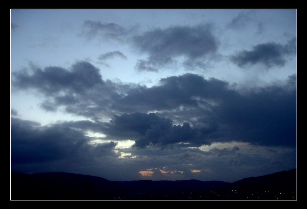 Blue silk sunset