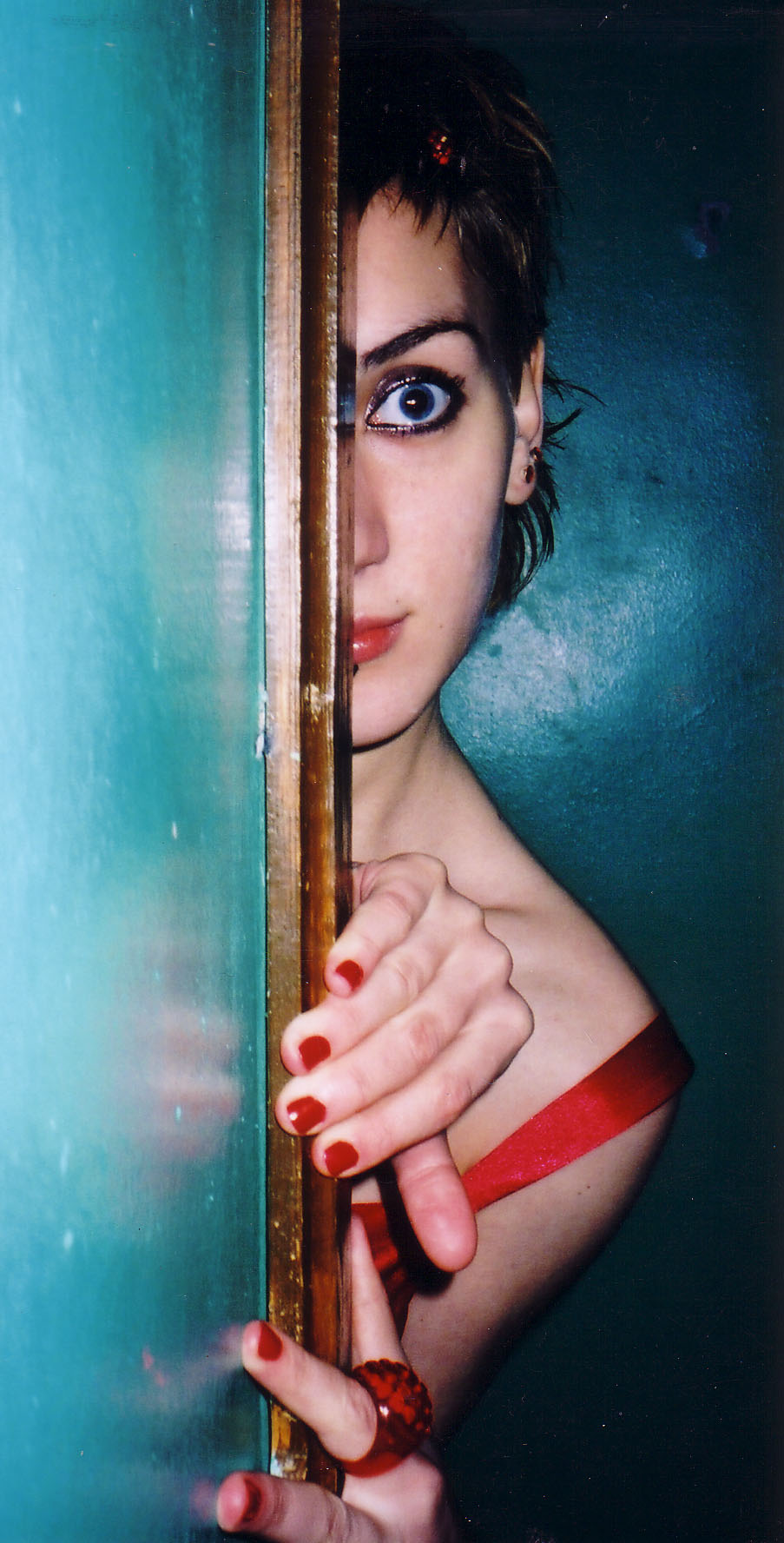 lady in red