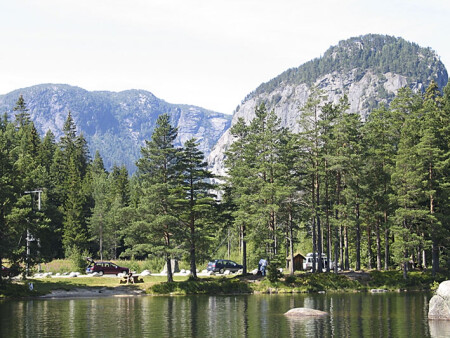 Отдых автотуристов. Норвегия.