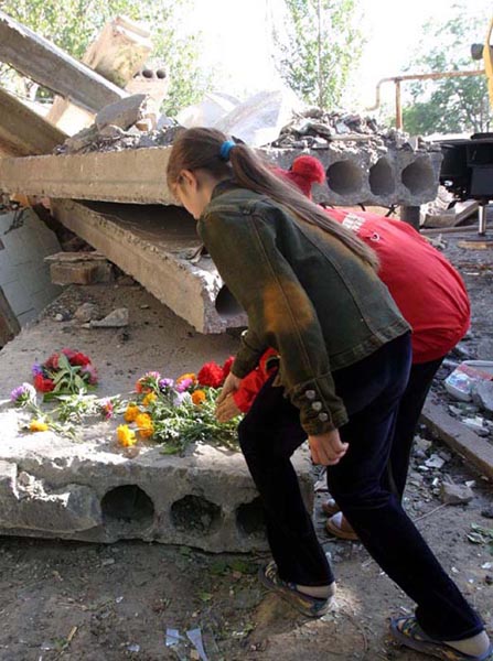 Взрыв дома в поселке Ленинский-1 