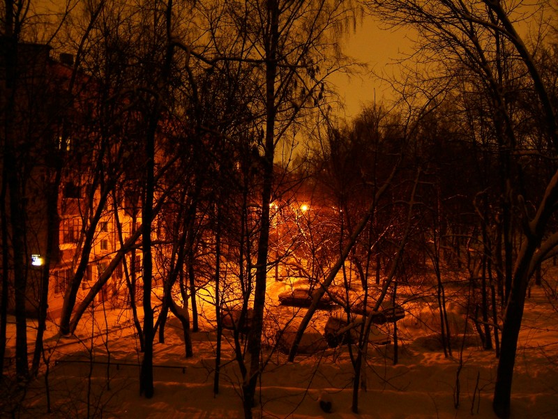 а из нашего окна...