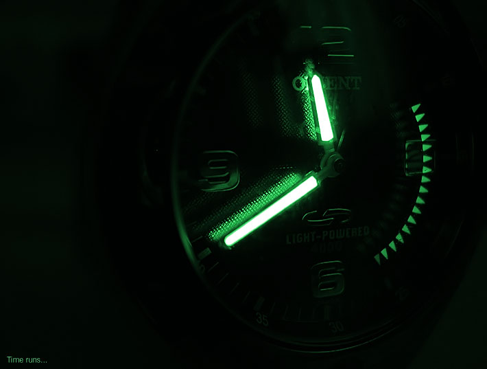 Time runs...