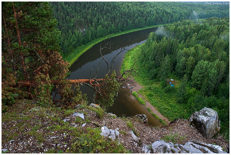 р. Чусовая после дождя