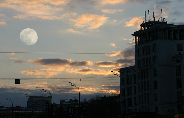 Urban moon...
